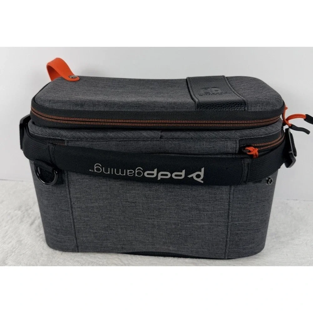PDP Gaming Deluxe Elite Travel Case for Nintendo Switch Gray Shoulder Carry Bag